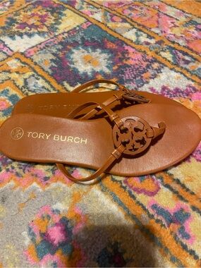 Tory Burch Flip Flops in Cognac